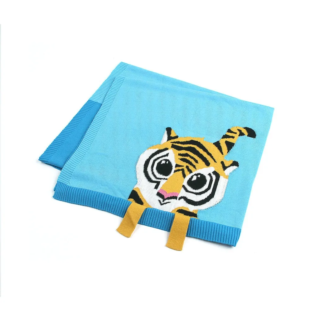 Детское одеяло s новорожденное трикотажное хлопковое летнее Пеленальное Одеяло для девочек и мальчиков с тигром одеяло cobertor Infantil wrap ежемесячное детское одеяло