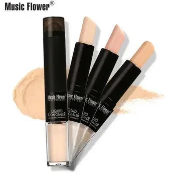 

makeup Music Flower fashion double-headed repair liquid Concealer lasting waterproof 3colors 3.3ml 4.5g