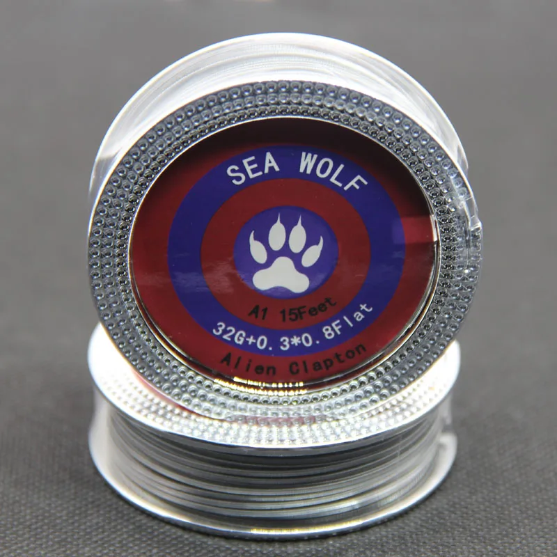 

Sea Wolf 5m/roll 32G+0.3*0.8 Flat Alien Clapton Wire for RDA RBA Rebuildable Atomizer Heating Wires Coil Alien Clapton Heating