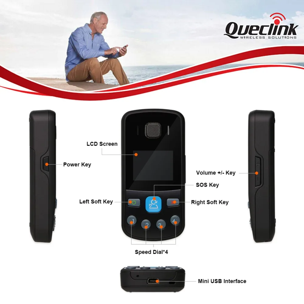 Queclink GT301 Персональный GPS трекер Rastreador локатор слежения 1000 мАч аккумулятор