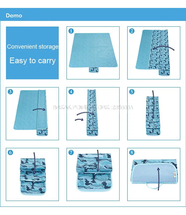 Песок-Бесплатная Коврики пляжные Одеяло брезент Туристические коврики пикник Ковры Водонепроницаемый Складные Детские подняться Одеяло