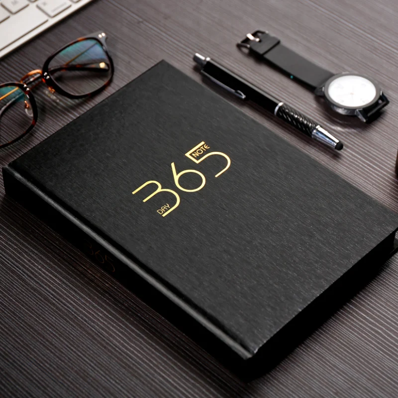 

YINGLIJIA 365 Plan Schedule Book Business Notebook Time Management Diary A5 Notebook Notepad Blank 1PCS