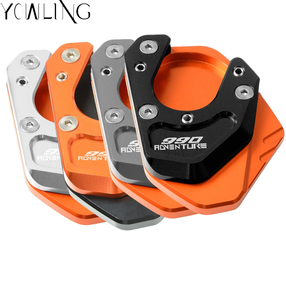 

For KTM 990 Adventure 2006 2007 2008 2009 2010 2011 2012 Motorcycle CNC Kickstand Side Stand Extension Plate Pad 990Adventure