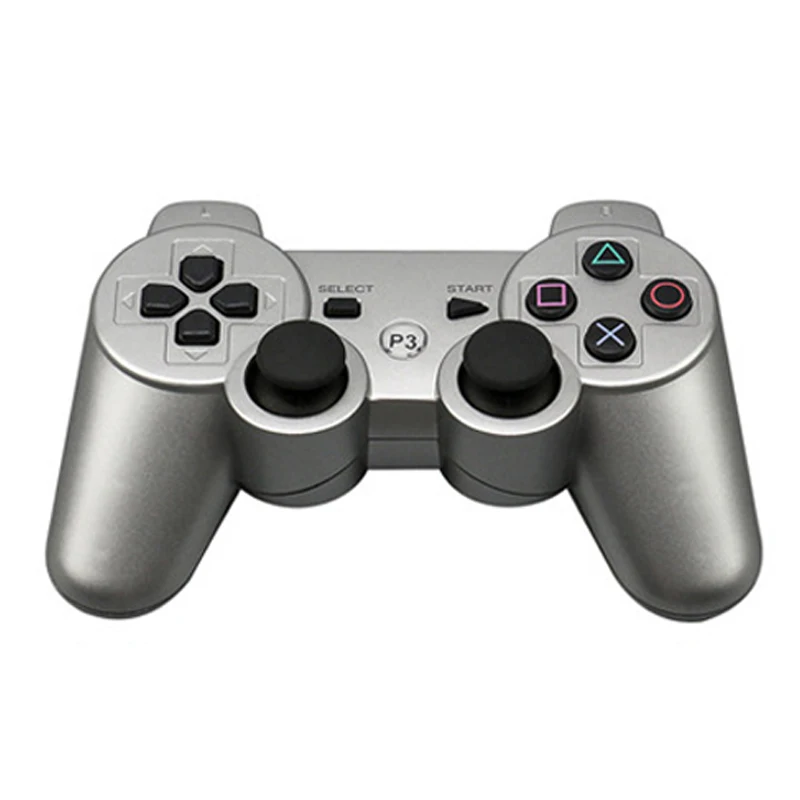 Для PS3 контроллер беспроводной Bluetooth геймпад джойстик для SONY Play Station 3 джойстик для Playstation 3 PC Dualshock контроллер - Цвет: Silver