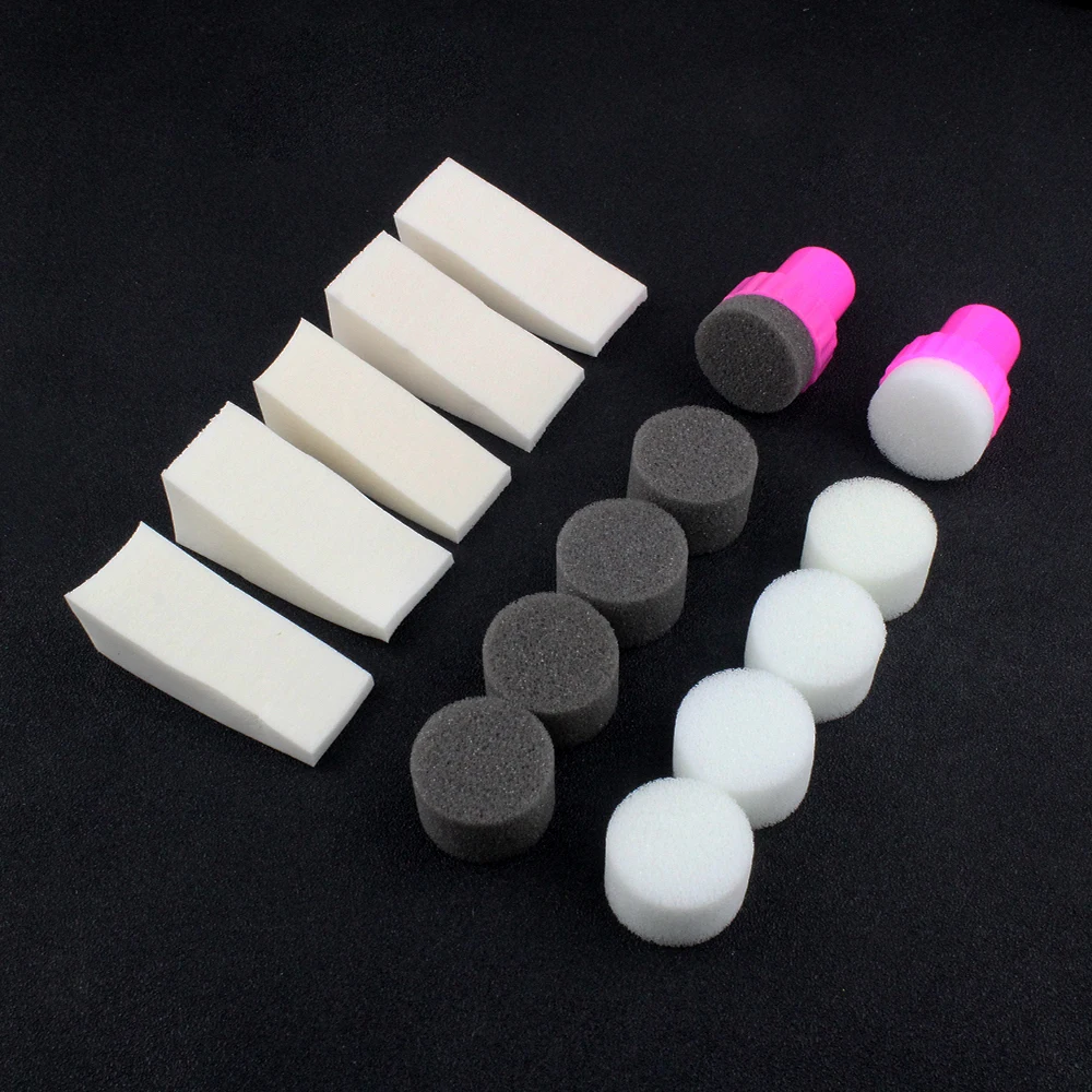 

Tignish 15Pcs/Set Gradient Nail Soft Sponges Simple DIY Change Color Sponge Creative With Stamper Polish Stamping Manicure Salon