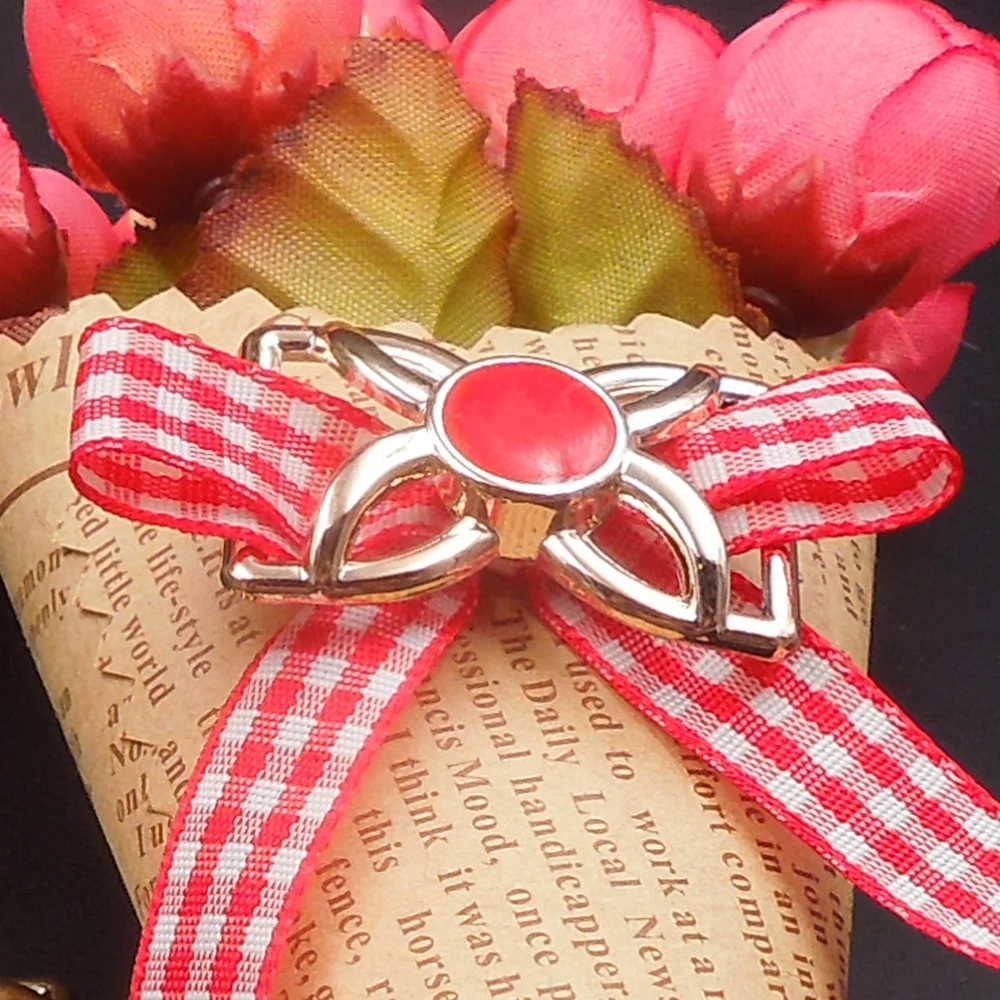 

plated gold color no fade ribbon buckles 21/31mm, 20pcs Four Leaf Flower Buckles Invitation Ribbon Slider Headband Hair Clip DIY