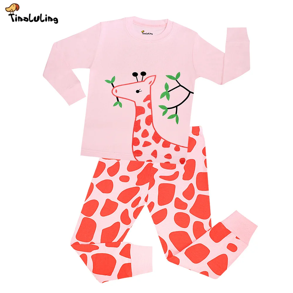 Новые пижамы для мальчиков с рисунком зебры Детские хлопковые Пижамные комплекты из 2 предметов с длинными рукавами детские пижамы Infantil пижамы для девочек детская одежда для сна - Цвет: NO13