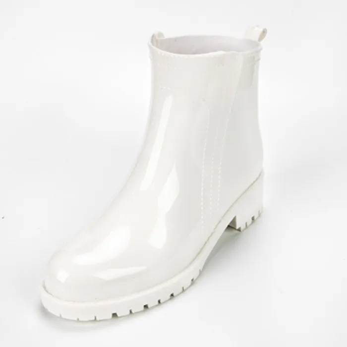 Rouroliu Women Fashion Casual Rainboots Non-Slip Waterproof Water Shoes Wellies Ankle Cartoon Rain Boots Woman RT311 Women's Shoes