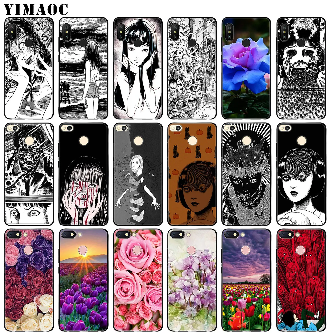 YIMAOC Junji Ito Tees Horror Soft Silicone Phone Case for Xiaomi MI 10 9 9T CC9 CC9E A3 Pro 8 SE A2 Lite A1 Mi10 Mi9 | Мобильные