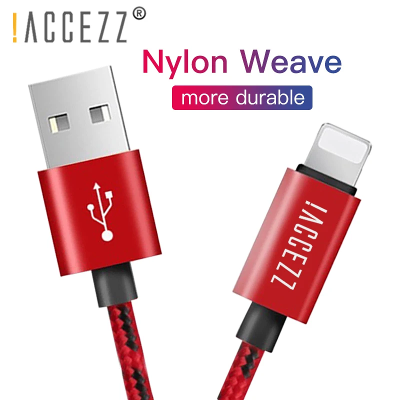 

!ACCEZZ USB Charge Sync Date Cable Lighting For Apple iPhone X 7 6 8 6S 5 Plus XS MAX XR For iPad Mini Fast Charging Cord Cables