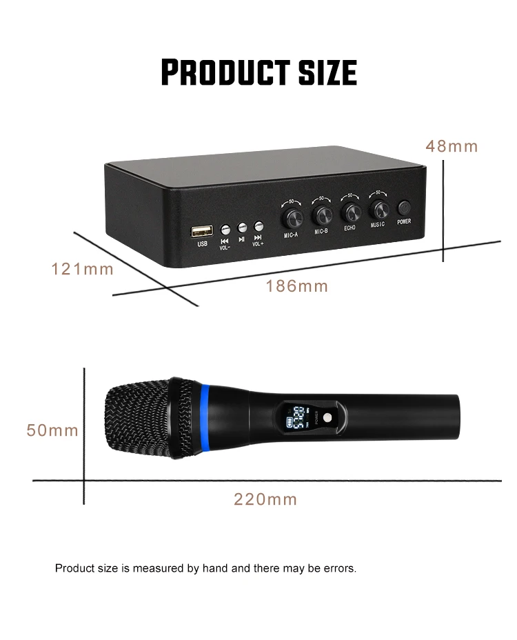 X6 портативный UHF Мини Bluetooth беспроводной микрофон усилитель с эхо бас и ВЧ многофункциональная система USB плеер