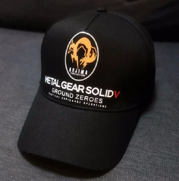 Metal Gear Solid V 5 Ground Zeroes Mgs5 Fox Logo Cap Collection Hat Adjustable Snapback Baseball Cap Black Color Baseball Cap Snapback Baseball Capscap Black Aliexpress