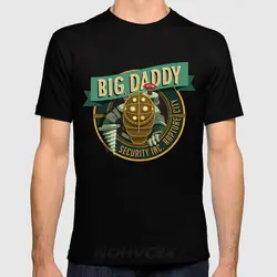 На заказ футболки рядом со мной Big Daddy Bioshock Rapture Elizabeth видео игры вдохновил новые мужские ummer Топы корректирующие повседневные рубашки