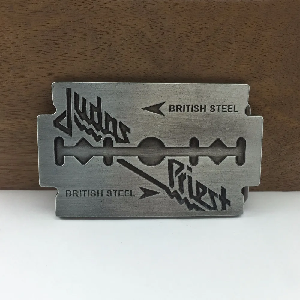 

Buckle Club retro music jeans gift cowboy belt buckle PEWTER FINISH FP-03709 for men 4cm width loop drop shipping