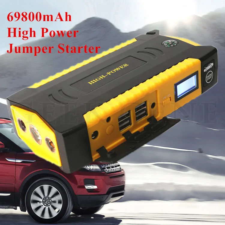  New 69800mAh Car Jump Starter Emergency Start Petrol Diesel engine portable Power bank battery booster charger for Electronics 