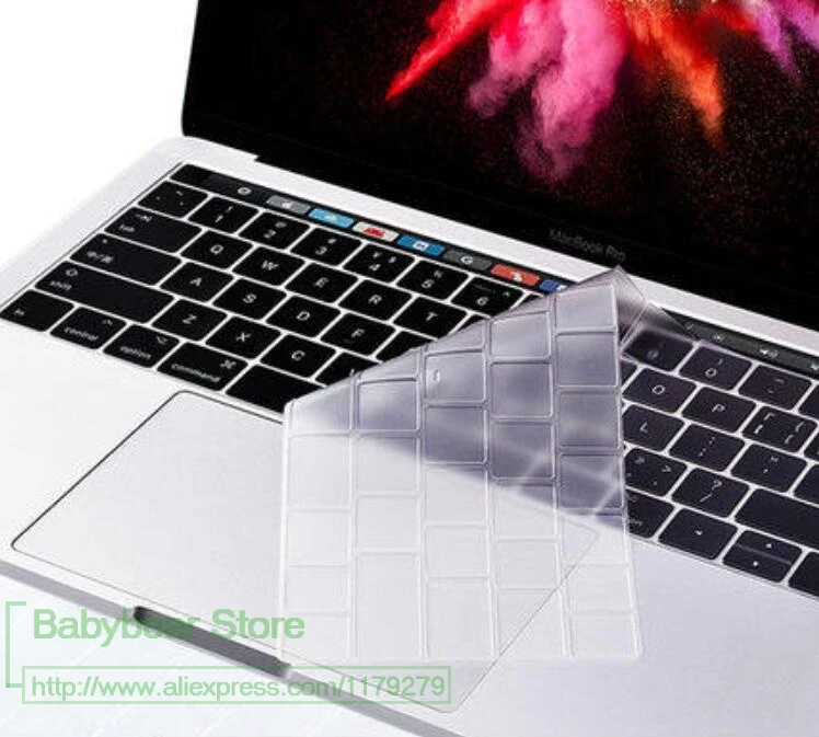 Защитная крышка для клавиатуры Macbook Pro 13,3 ''& Pro 15,4'' с сенсорной панелью Американская версия чехол для клавиатуры A1706 A1707 A2159