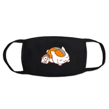 Унисекс, чистый хлопок, Пылезащитная маска для рта, муфельная, дышащая, аниме, Нацумэ, книга друзей, кошка, Анти-пыль, покрытие для лица, маски для лица