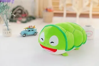 

small cute Foam particles turtle toy cartoon green turtle doll gift about 20cm