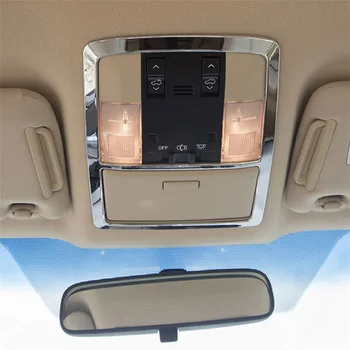 

For Toyota Prado FJ150 2010 2011 2012 2013 2014 2015 2016 2017 2018 Chrome Car Roof Front Reading Light Lamp Cover Trim Panel