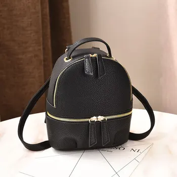 

Spring 2019 backpack solid color compact student backpack college Korean version of a woman's bag