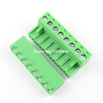 

50 Pcs Per Lot 5.08mm Pitch Right Angle 8 pin 8 way Screw Terminal Block Plug Connector
