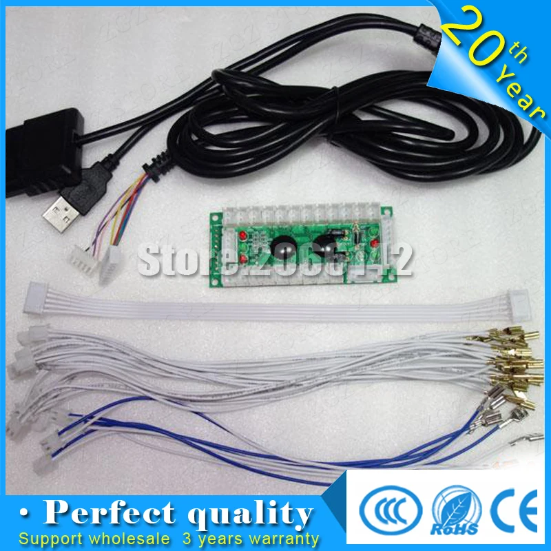 

PS2/PS3/PC/ XBOX360 pcb encoder USB Arcade Joystick USB Encoder borad To PC Arcade Sanwa Joystick for Arcade DIY Kit