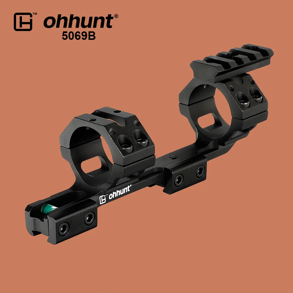 Ohhunt охотничий 11 мм Riflescope крепление 25,4 мм 30 мм двухнаправленное смещение кольца 3/" ласточкин хвост рельсовая база с пузырьковым уровнем 2 типа - Цвет: 5069B