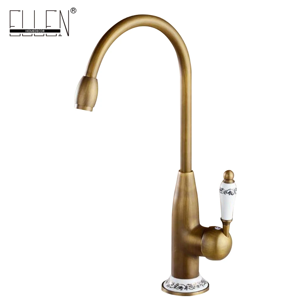  Kitchen Faucets Antique Bronze Faucet for Kitchen Mixer Tap With Ceramic Crane Cold And Hot Kitchen - 1088736677