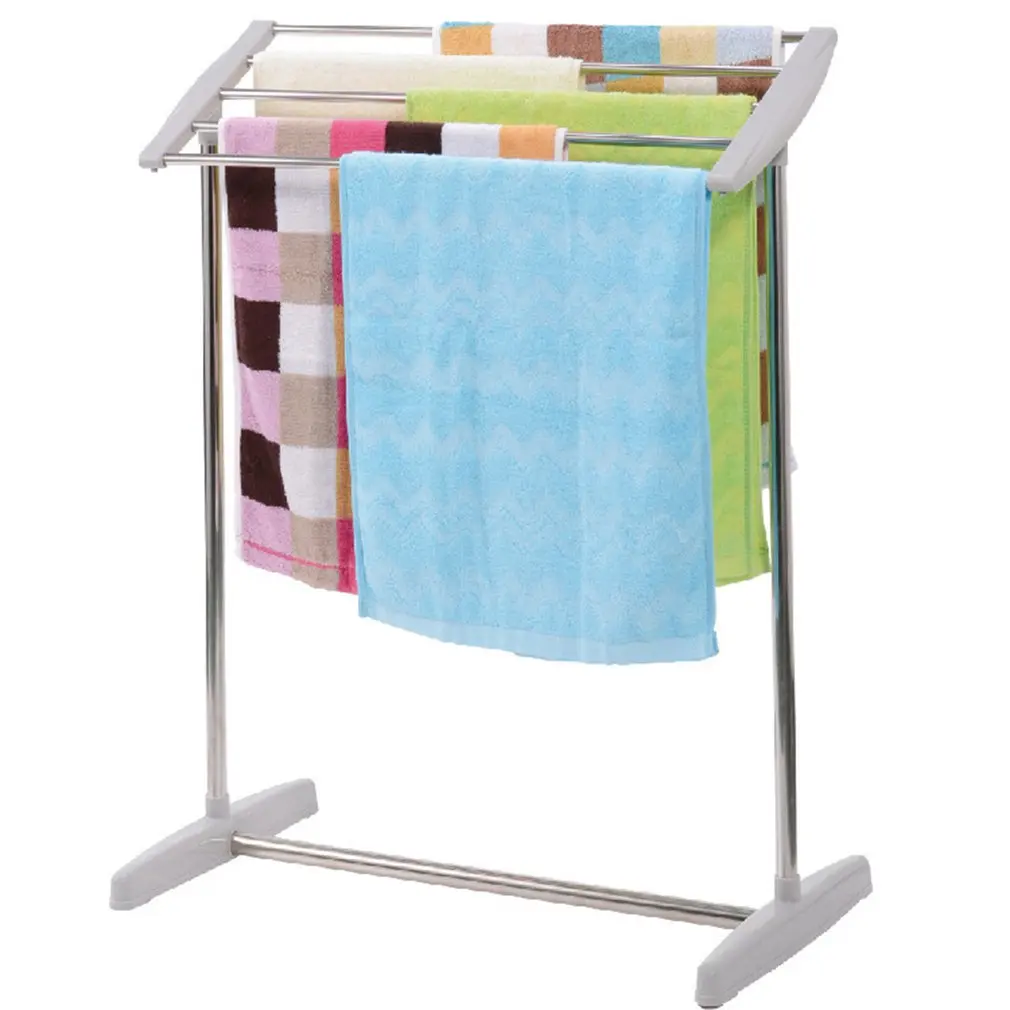 Moveable Stainless Steel Towel Laduary Appliance Towel Racks Drying Holder Rack Home Storage