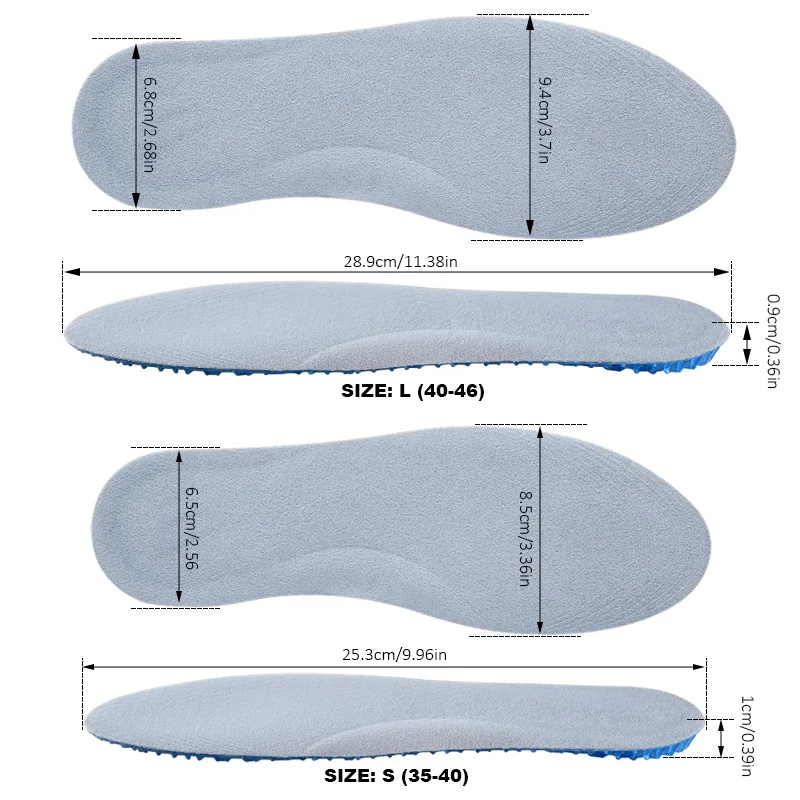 Soumit высокое качество вафельные стельки силиконовый гель массажные стельки Спорт Бег стельки в обувь Pad ноги уход для Для мужчин Для женщин