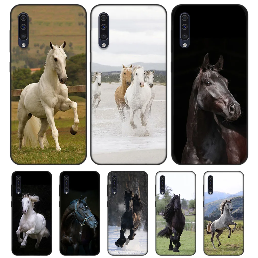 

Horse Serie TPU Silicone Case for Samsung Galaxy A7 A9 2018 A10 A20 A30 A40 A50 A60 A70 A80 A20E A90 5G Note 10 M40 Fundas Capa