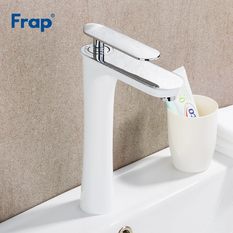 FRAP الكروم الأبيض شلال حمام صنبور حوض صنبور بالوعة صنبور Torneira الغرور سفينة خلاط صنبور الباردة الماء الساخن Y10133