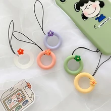 Универсальный силиконовый шнурок для ключей, ремни для телефонов iPhone 7 Plus 8 6 S, брелоки, кольца, аксессуары для мобильных телефонов