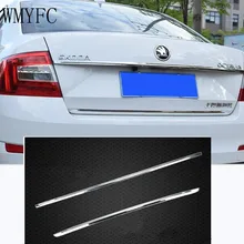 Высокое качество Нержавеющая сталь двери багажного отделения крышка багажника Накладка для Skoda Octavia MK3 A7 2 шт