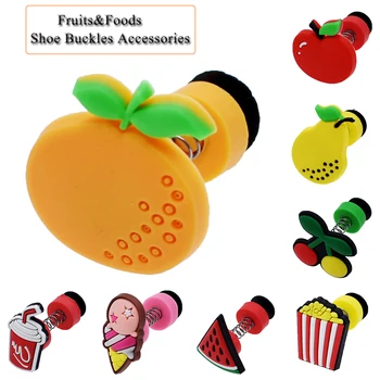 

1pc lovely Fruits&Flowers PVC Shoe Charms Shoe Buckles Accessories croc charms shoe decorations crocse charms