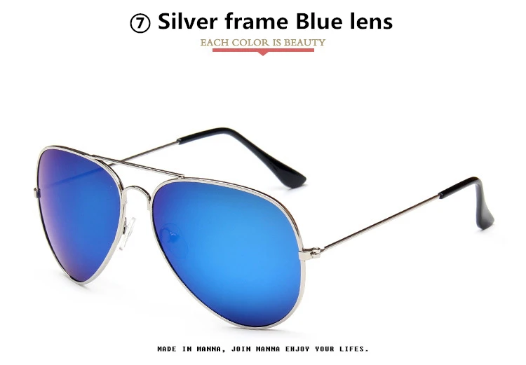 Ретро очки пилоты для мужчин и женщин, брендовые дизайнерские солнцезащитные очки, модные солнечные очки для мужчин Gafas Oculos de sol zonnebril mannen - Lenses Color: C7