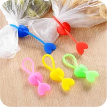 Горячая многофункциональные экологически чистые силикагелевые уплотнительные клип свежие пакеты для ланча кухонный инструмент зажим