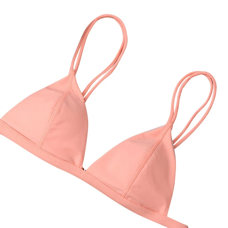 Women Sexy Plant Pattern Print Lace-up Halter Strap Split Swimsuit Bikini Set Women Sexy Plant Pattern Print Lace-up Halter Strap Split Swimsuit Bikini Set