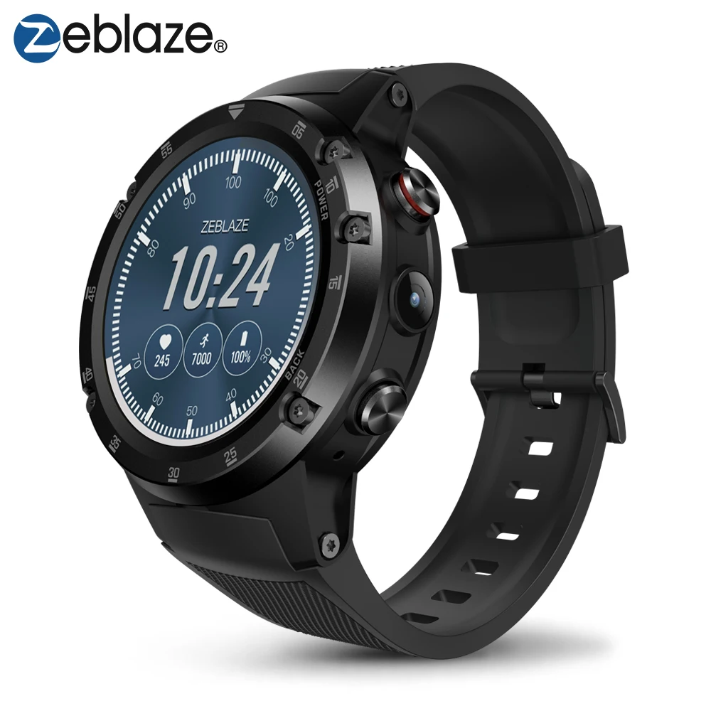 

Zeblaze THOR 4 Plus Flagship 4G LTE SmartWatch Phone Android 7.1 MTK6739 QuadCore 1GB+16GB 5.0MP 580mAh GPS Smat Watch Men Women