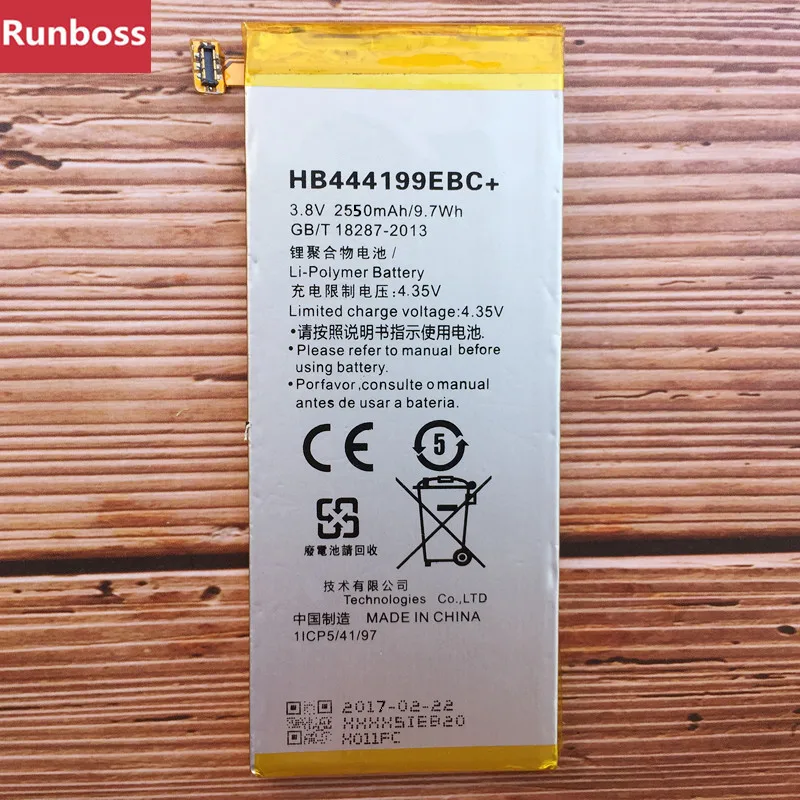

New Original 2550mAh HB444199EBC+ Battery For Huawei Honor 4C C8818 CHM- CL00 CHM-TL00H CHM-UL00 CHM-U01 G Play Mini Batteries