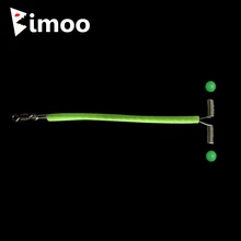 50 шт. Светящиеся в темноте проволочные рукоятки с поворотными бусинами рыболовные снасти для соленой воды ветви пипетки клеммные снасти 5 см 6 см 7 см 8 см 9 см 10 см