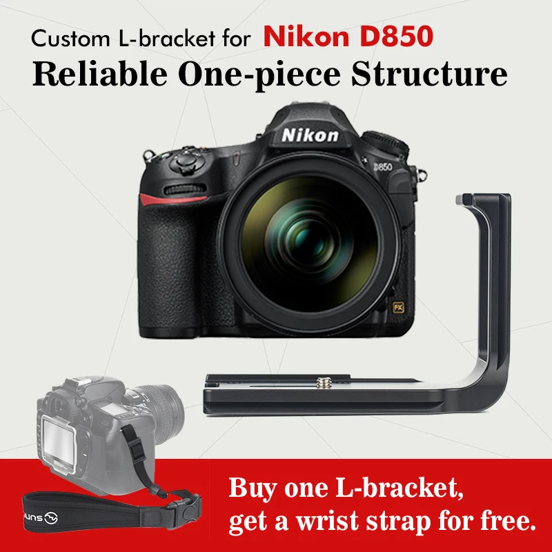 БЫСТРОРАЗЪЕМНАЯ алюминиевая пластина SUNWAYFOTO для штатива Nikon D850|release plate|quick release