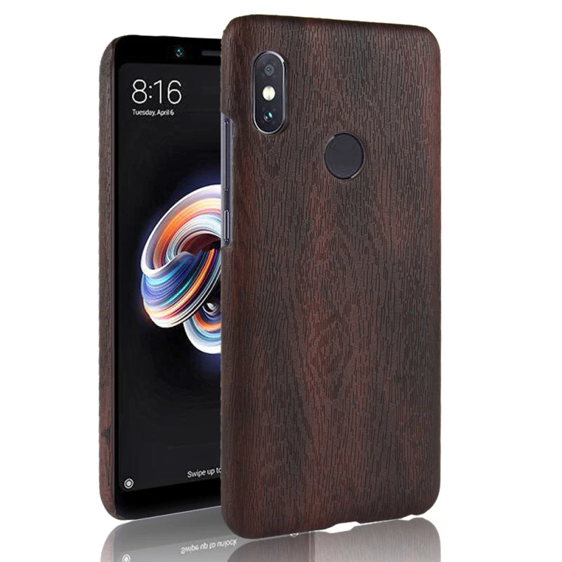 Xiaomi Redmi Note 5 Pro (Global version) 5.99inch Wood grain PU leather +PC case_1
