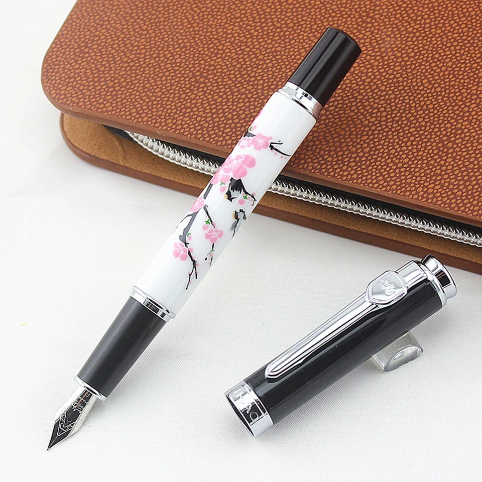 Jinhao 8802 Роскошная авторучка/Шариковые ручки 0 7 мм Металл + керамика Сливовый