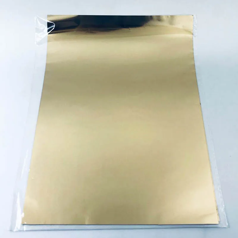 light gold 50 шт. A4 DIY Ручная работа горячего тиснения фольгой бумажный ламинатор ламинирование передача на элегантность лазерный принтер бумага для рукоделия 20x29 см - Цвет: light gold