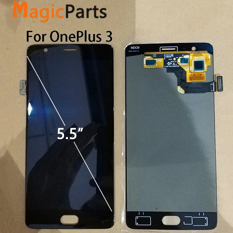 Oneplus 3 ЖК-экран Oneplus 3T экран дисплея протестированный экран с рамкой Замена для Oneplus 3T A3010 A3000 A3003 5,5 дюймов