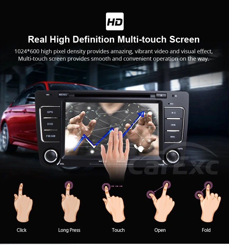 Sale 7 Inch Android 9.0 Octa Core Car DVD Player For SKODA/Octavia 2009-2013 Canbus WIFI GPS Navigation BT Radio USB FM Carplay 18