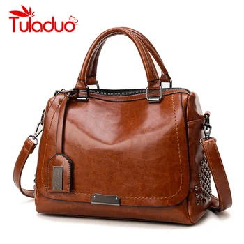 

New Fashion Handbags PU Leather Women Rivet Bags Casual Tote Ladies Bag Crossbody Bags For Women Luxury Brand Bolsa Feminina