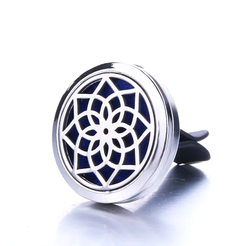 

Classic Pattern Car Clip Aromatherapy Essential Oil Diffuser Car Air Outlet Freshener Stainless Steel Exquisite Perfume Locket