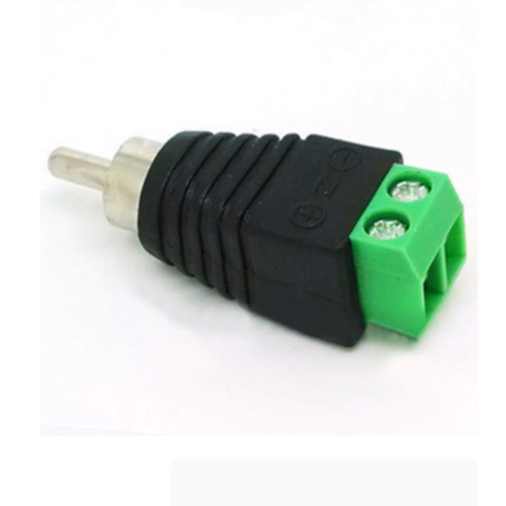 

New Arrival 1Pc Speaker Wire Cable to Audio Male RCA Connector Professional RCA to Terminal Block Adapter Jack Plug Bose M247